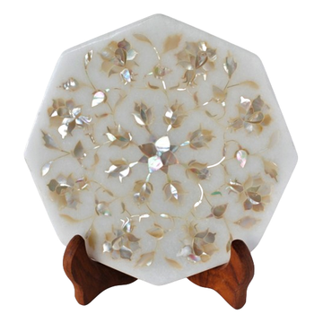 MIOP001 - Octogon Mother of Pearl Marble Plate